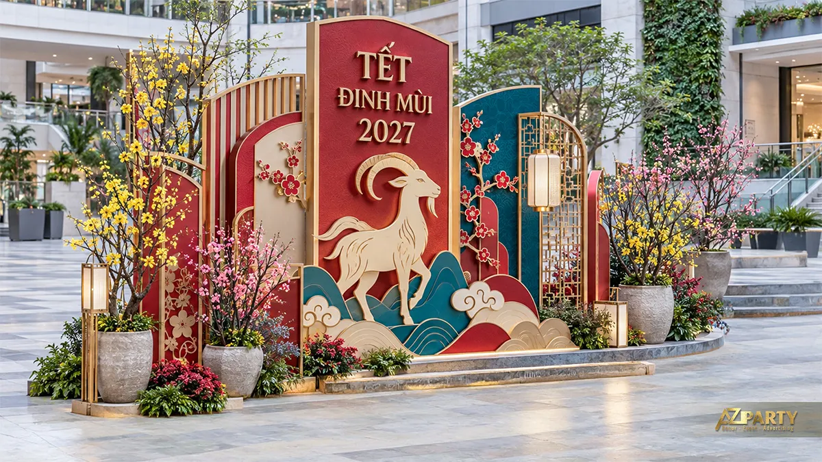 Tiểu cảnh cao ngoài sảnh