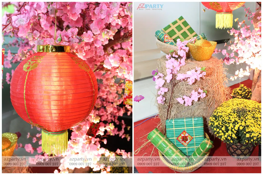 trang trí tiểu cảnh tết cosco