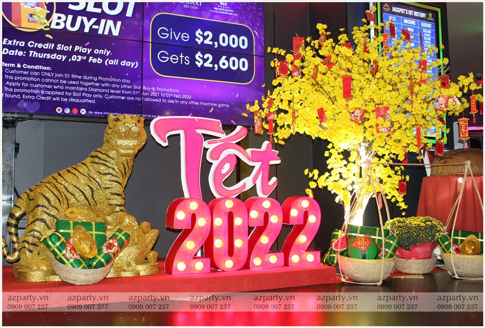 trang trí tiểu cảnh tết galaxy