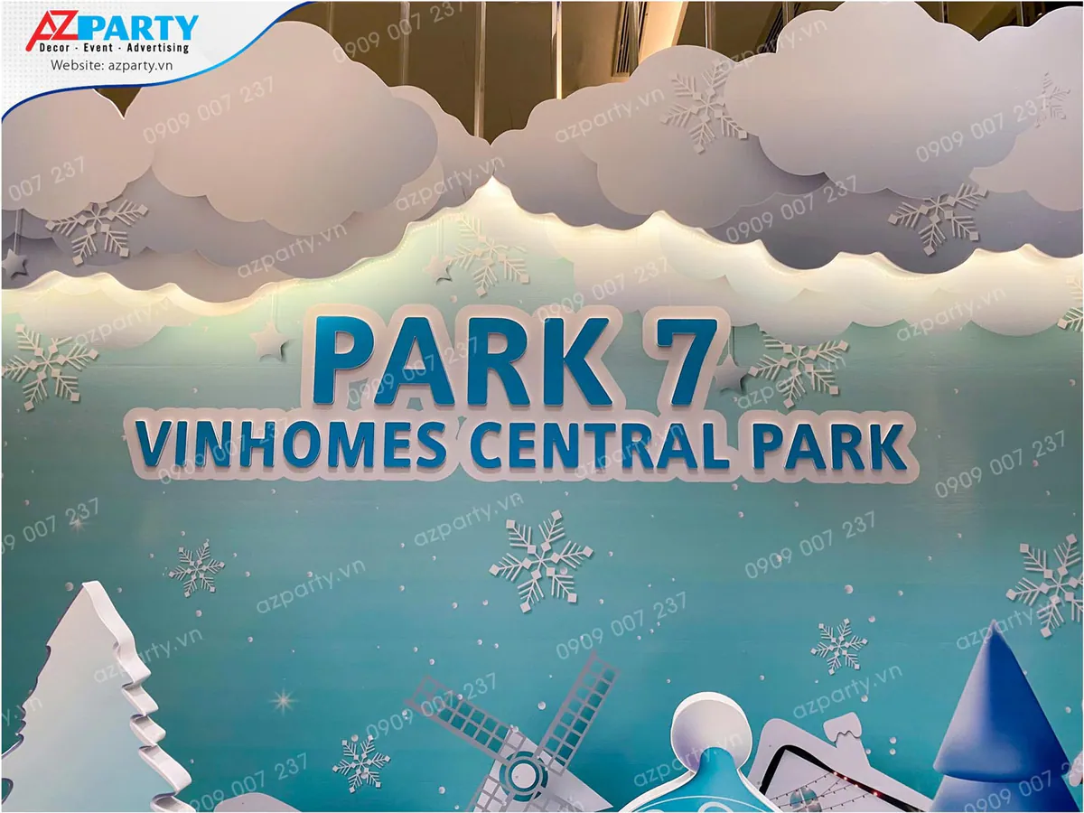tiểu cảnh trang trí noel chung cư vinhomes