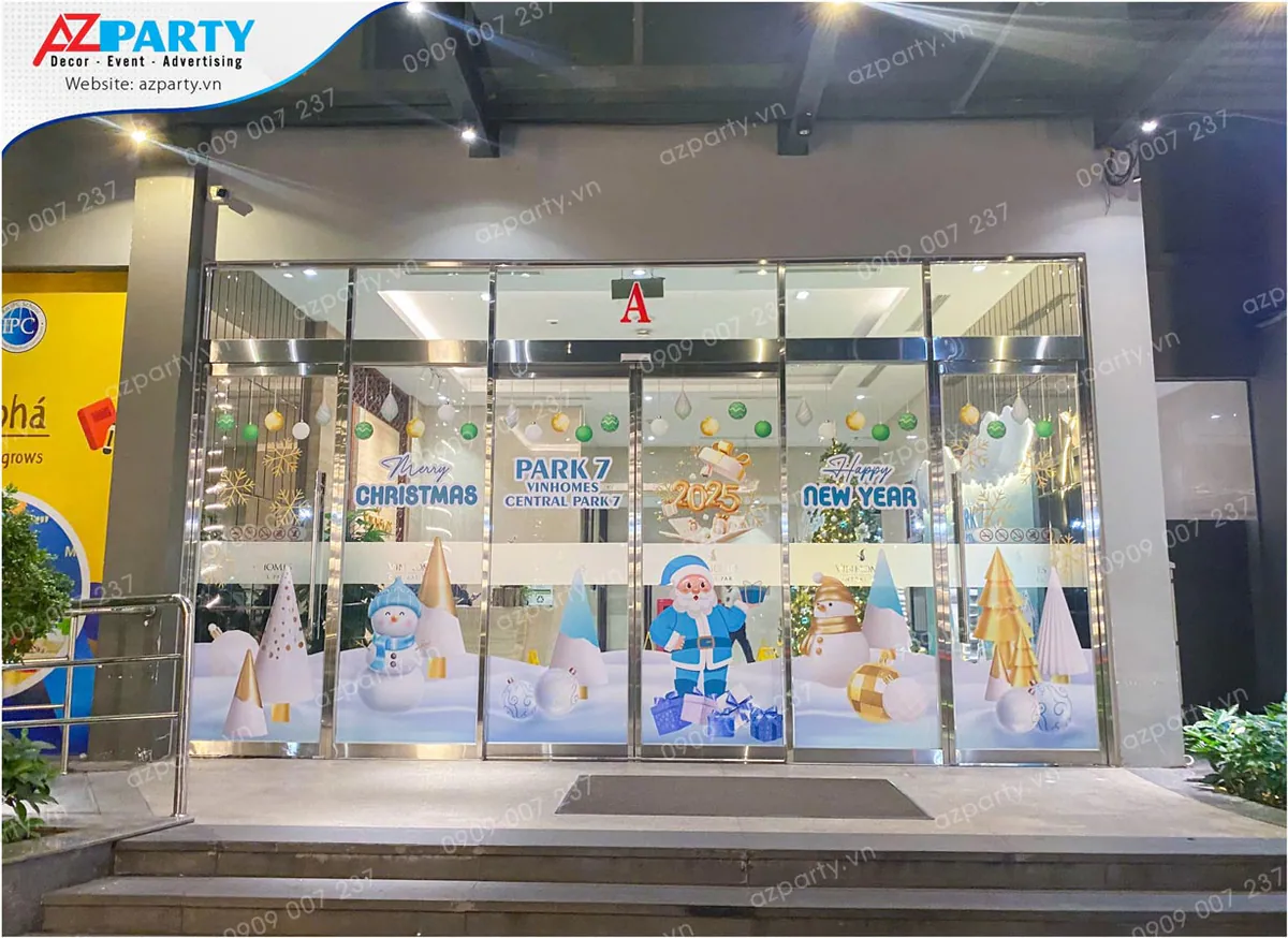 tiểu cảnh trang trí noel chung cư vinhomes