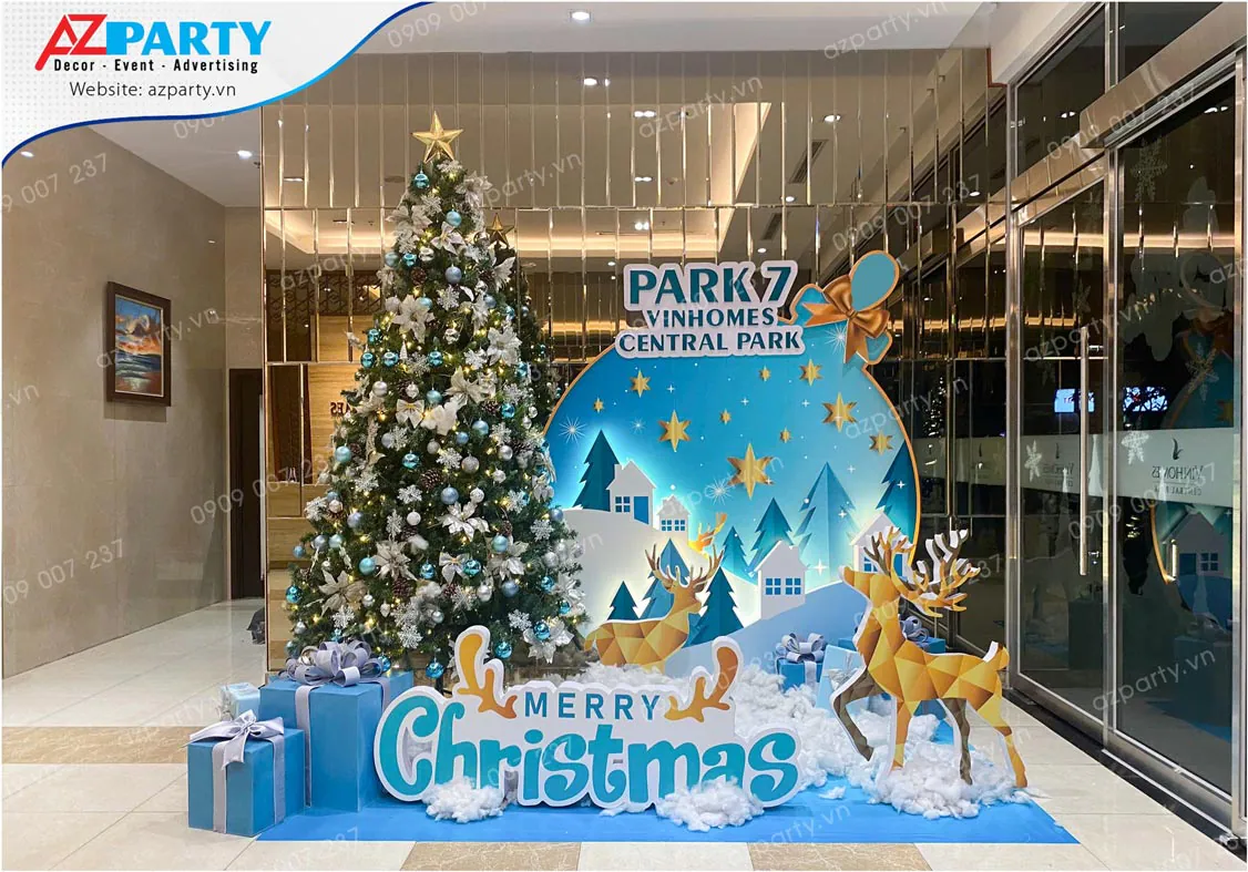 tiểu cảnh trang trí noel chung cư vinhomes