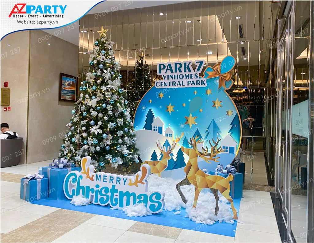 tiểu cảnh trang trí noel chung cư vinhomes