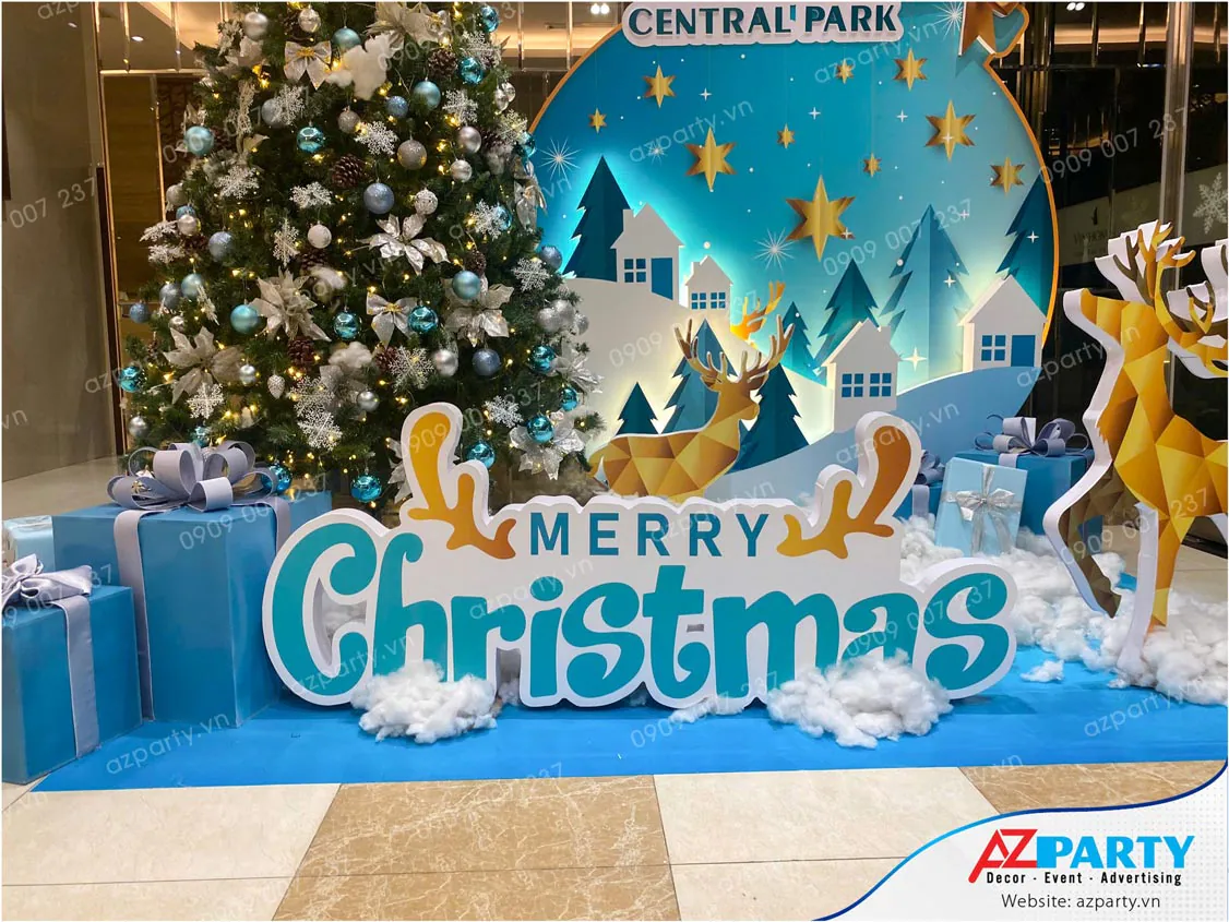 tiểu cảnh trang trí noel chung cư vinhomes