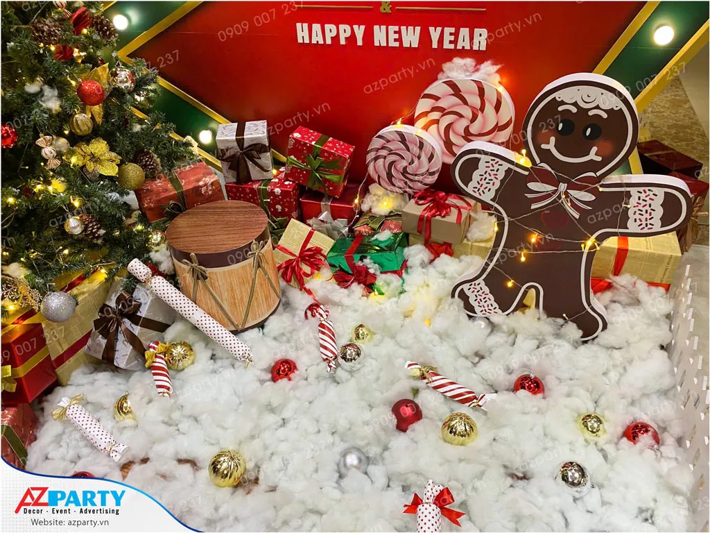 tiểu cảnh trang trí noel chung cư vinhomes