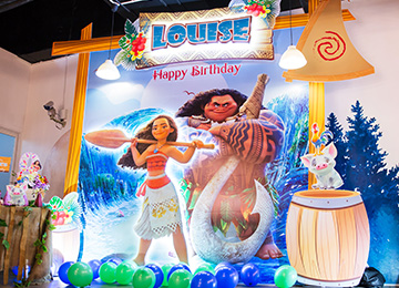 Trang trí tiệc sinh nhật 3D cho bé Louise chủ đề Moana