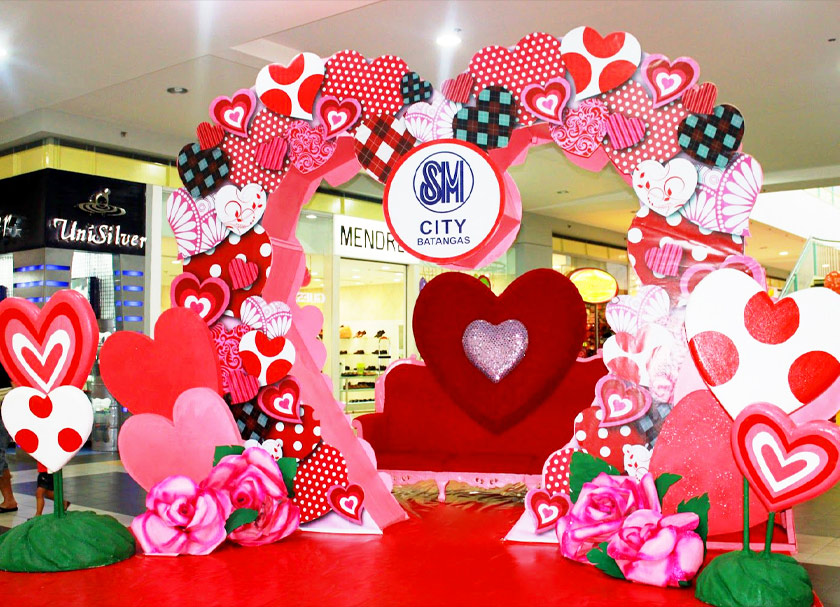 Các mẫu booth sự kiện Valentine ấn tượng tại trung tâm thương mại