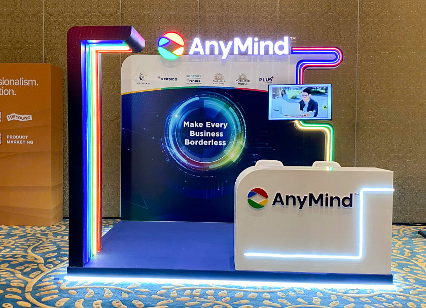 Trang trí booth sự kiện AnyMind Group | Digital Innovation Day