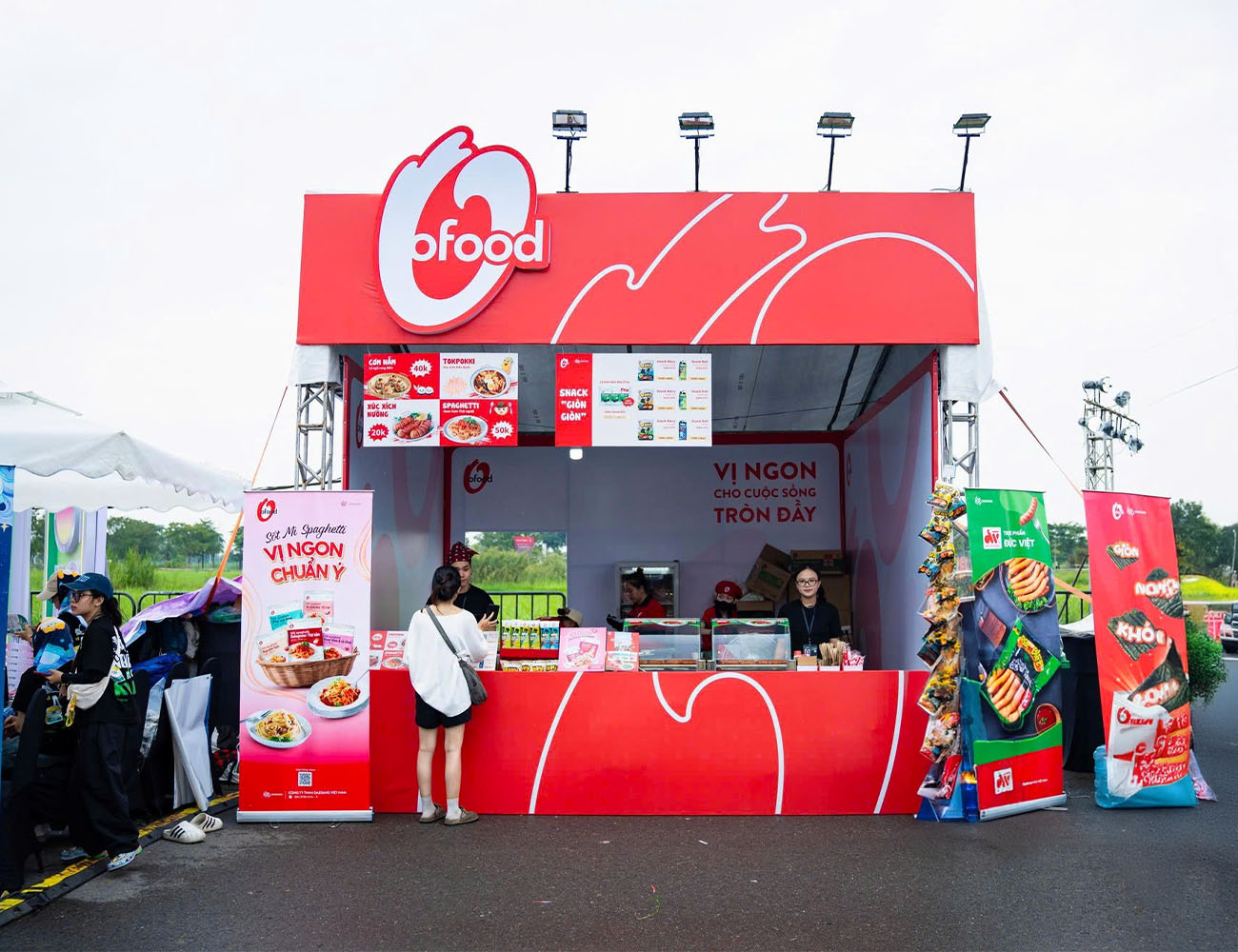 Booth Ofood tại Concert Em Sinh Say Hi