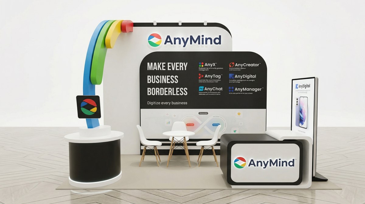Mẫu booth Anymind 2