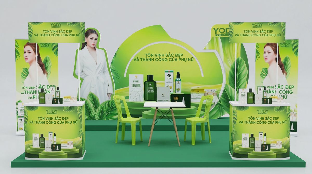 Mẫu booth Activation Yody
