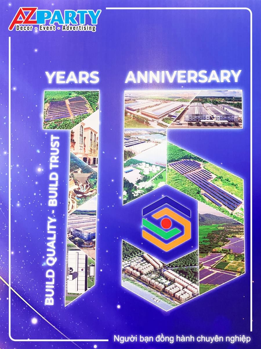 Chi tiết "15 năm" của backdrop