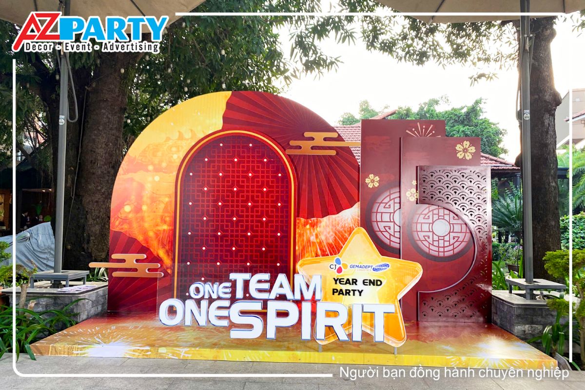 Góc chính diện của booth