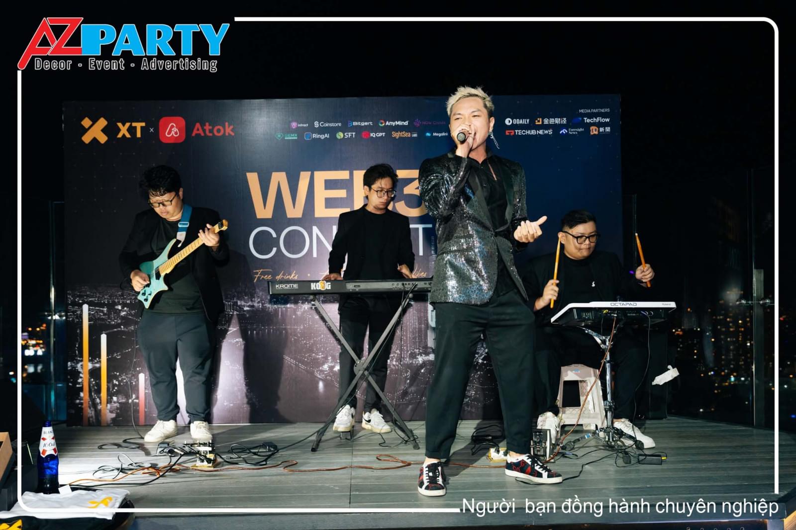 Ban nhạc biểu diễn tại Web 3 Connect 