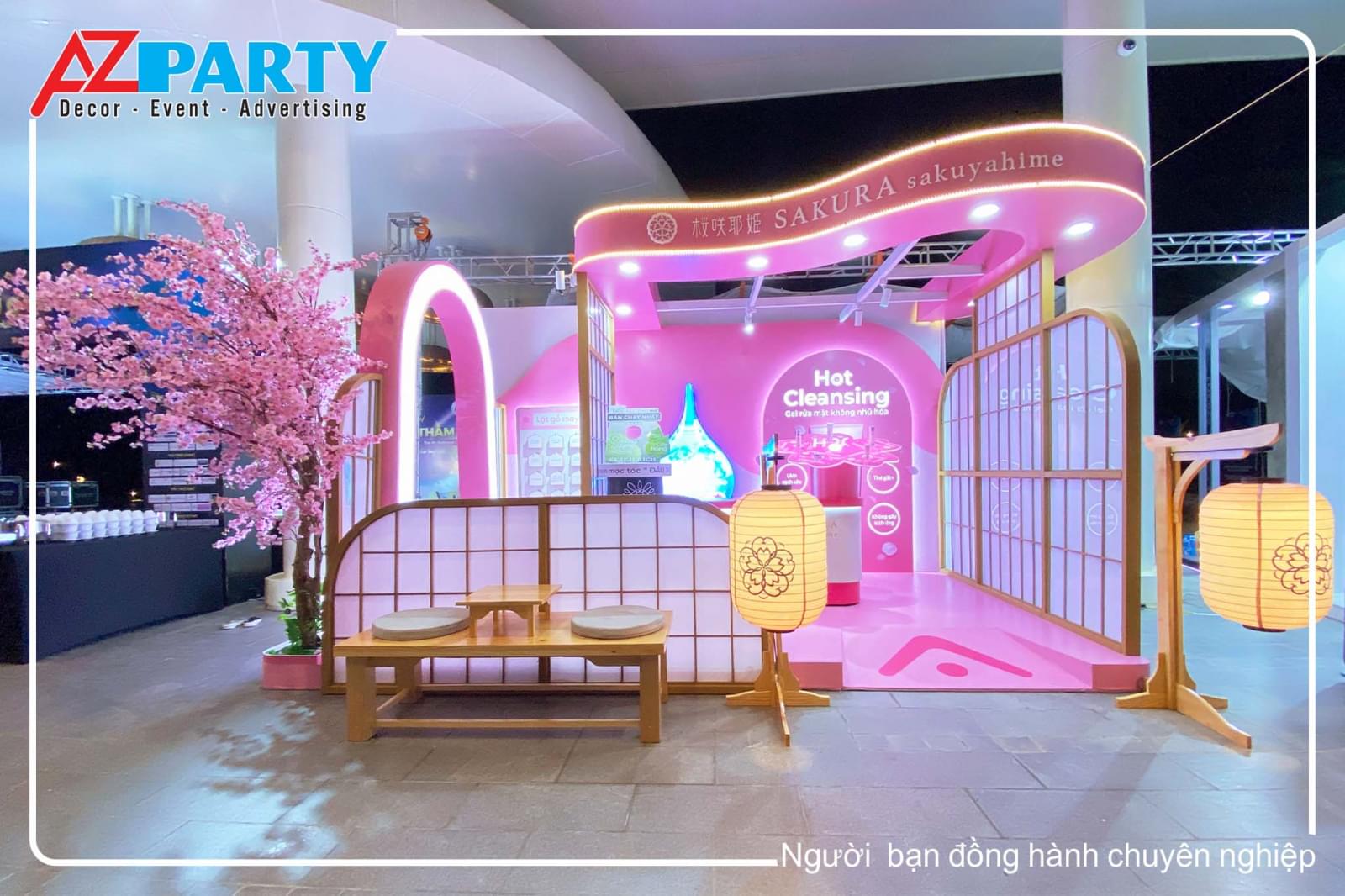 Toàn cảnh booth sakura tại hội nghị thảm mỹ toàn quốc lần thứ 8