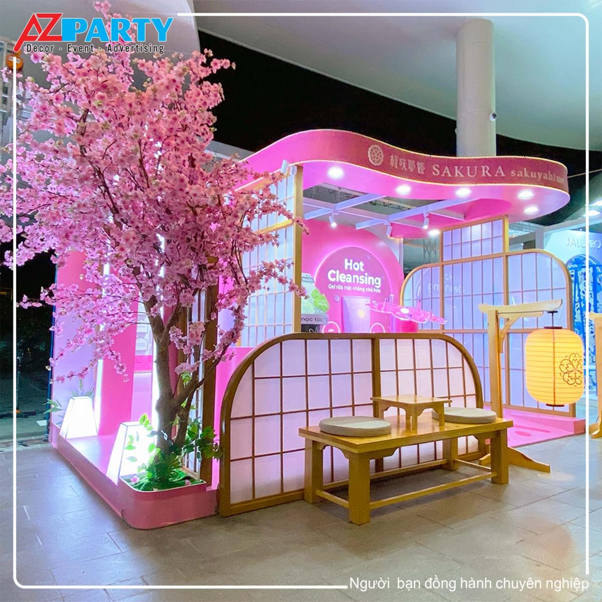 Góc bên trái booth sakura