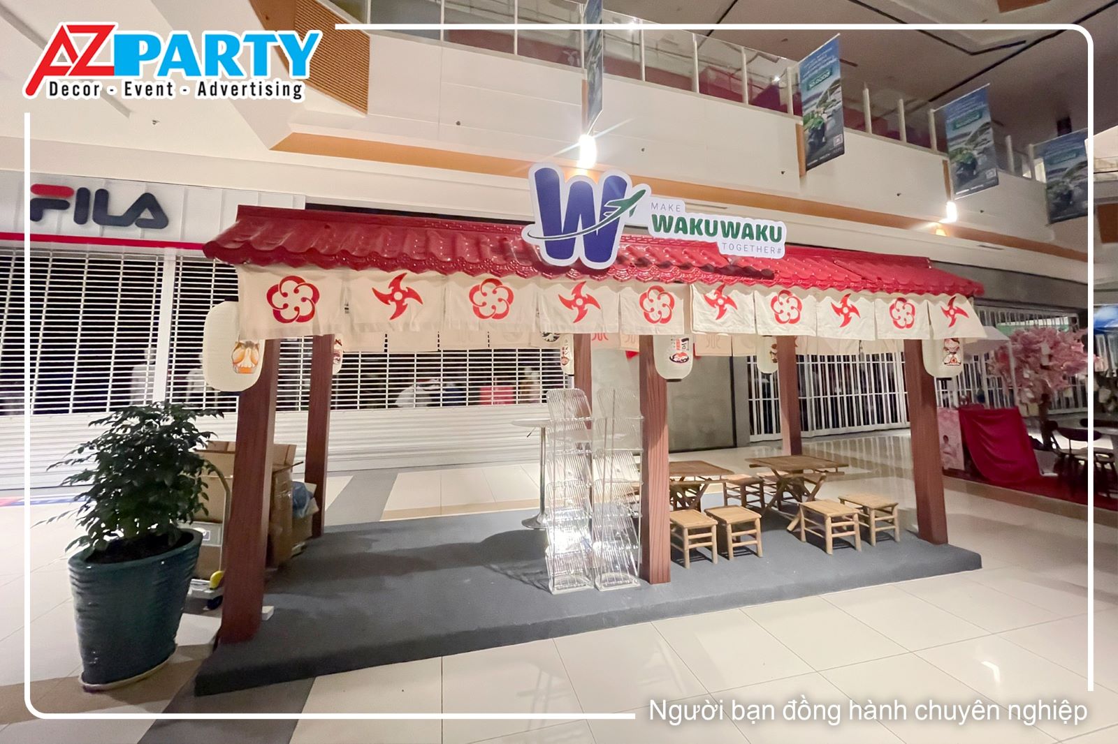 Một góc chụp toàn cảnh khác của booth