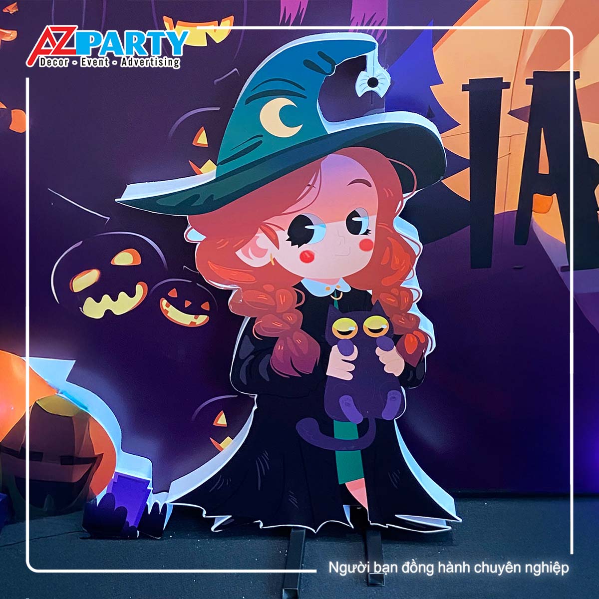 phù thủy halloween dễ thương