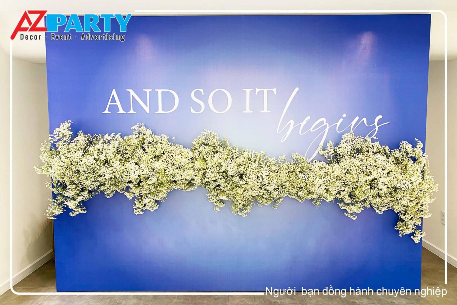 Backdrop hoa tươi 