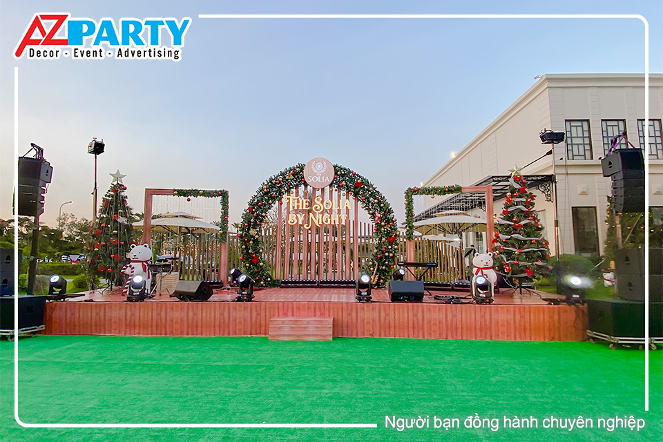 Sân khấu sự kiện THE SOLIA BY NIGHT – Christmas Season Gala 