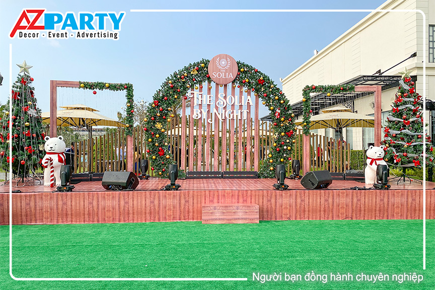 Cận cảnh sân khấu sự kiện THE SOLIA BY NIGHT Christmas Season Gala
