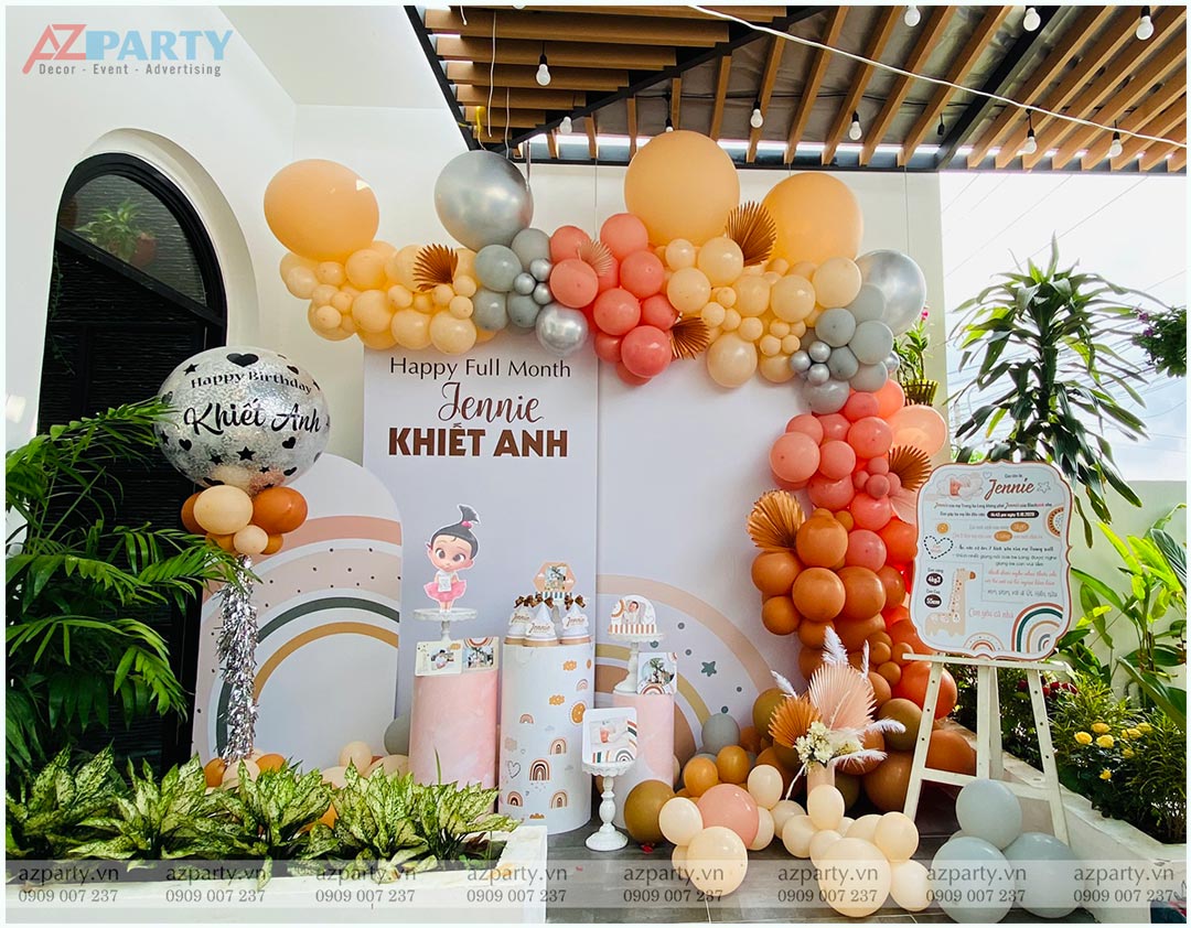 Dịch vụ trang trí tiệc đầy tháng cho bé tại nhà Hà Nội  Dịch vụ trang trí  sinh nhật tại Hà Nội