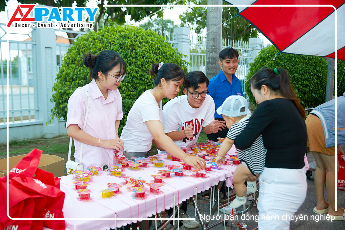 khu vực tặng đèn lông