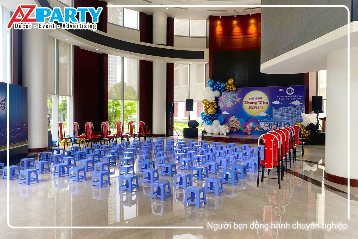 khu vực tổ chức tiệc trung thu