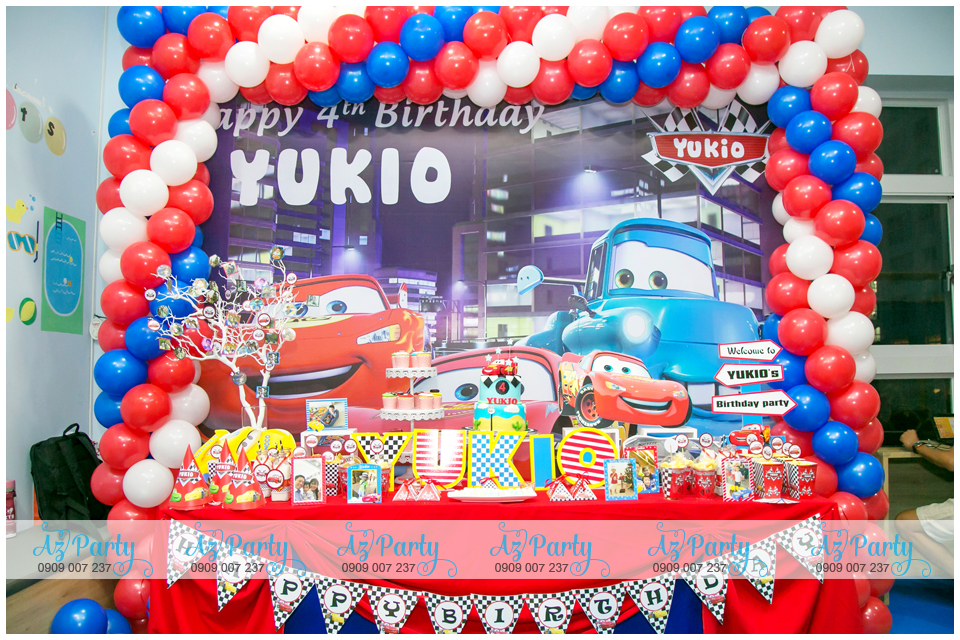 Backdrop phông nền sinh nhật bé trai Doraemon  Cửa hàng shop bán các loại  bong bóng trang trí Kool Style