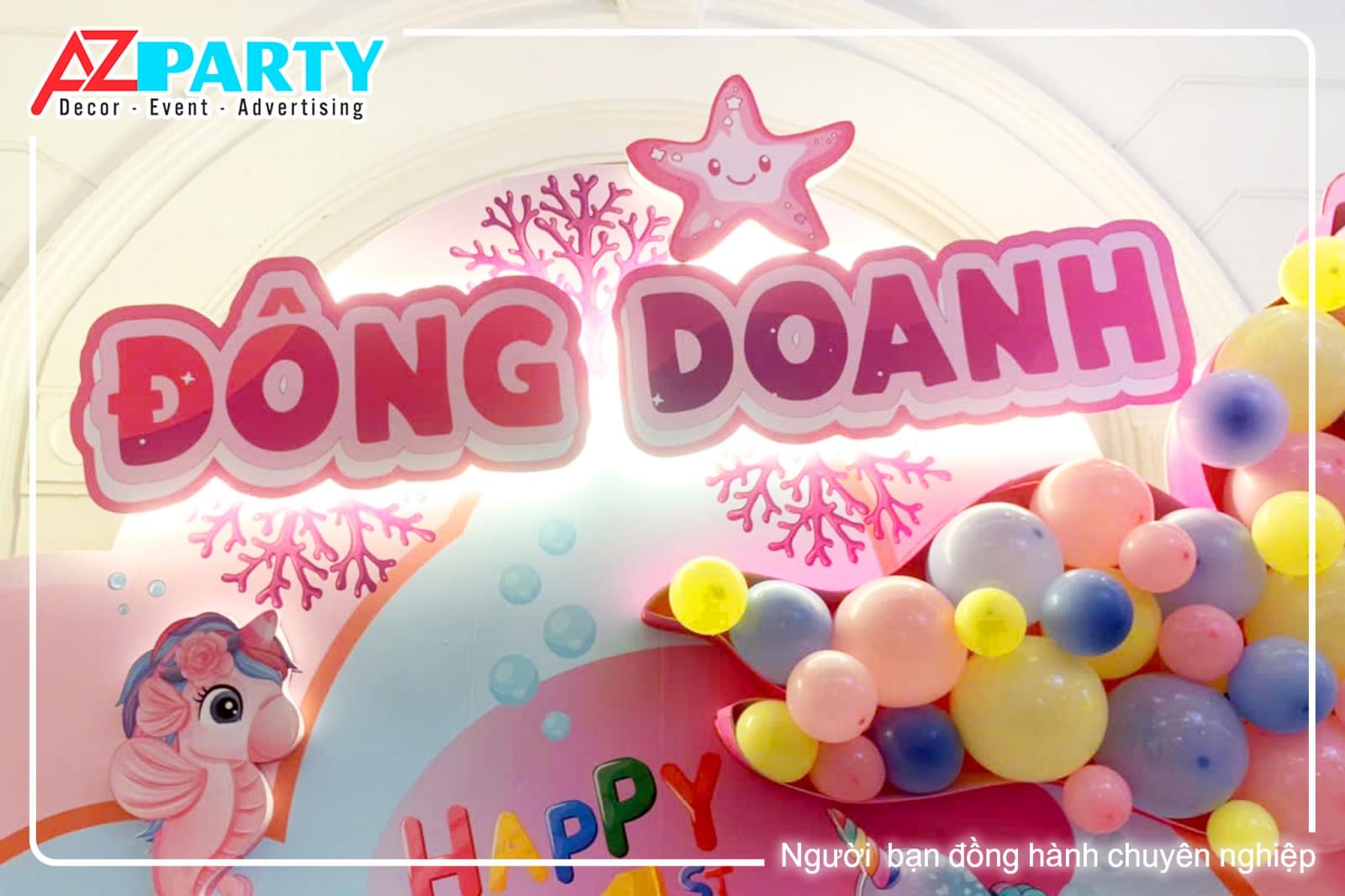 Cận cảnh backdrop 
