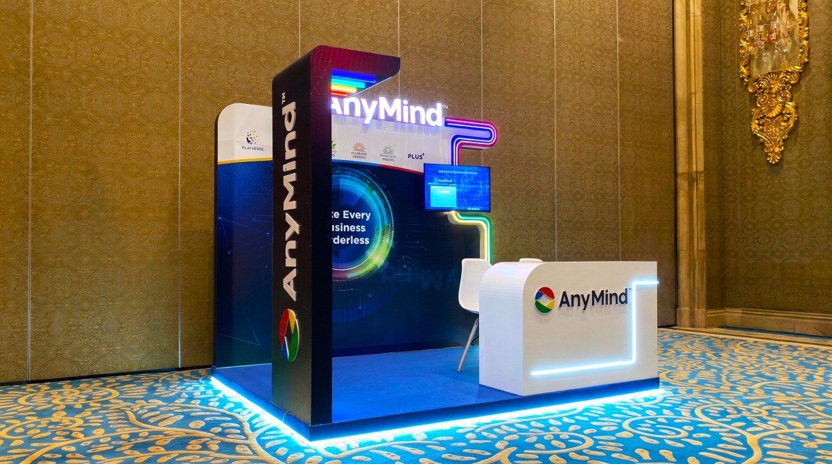 Booth Anymind2 góc xéo phải 
