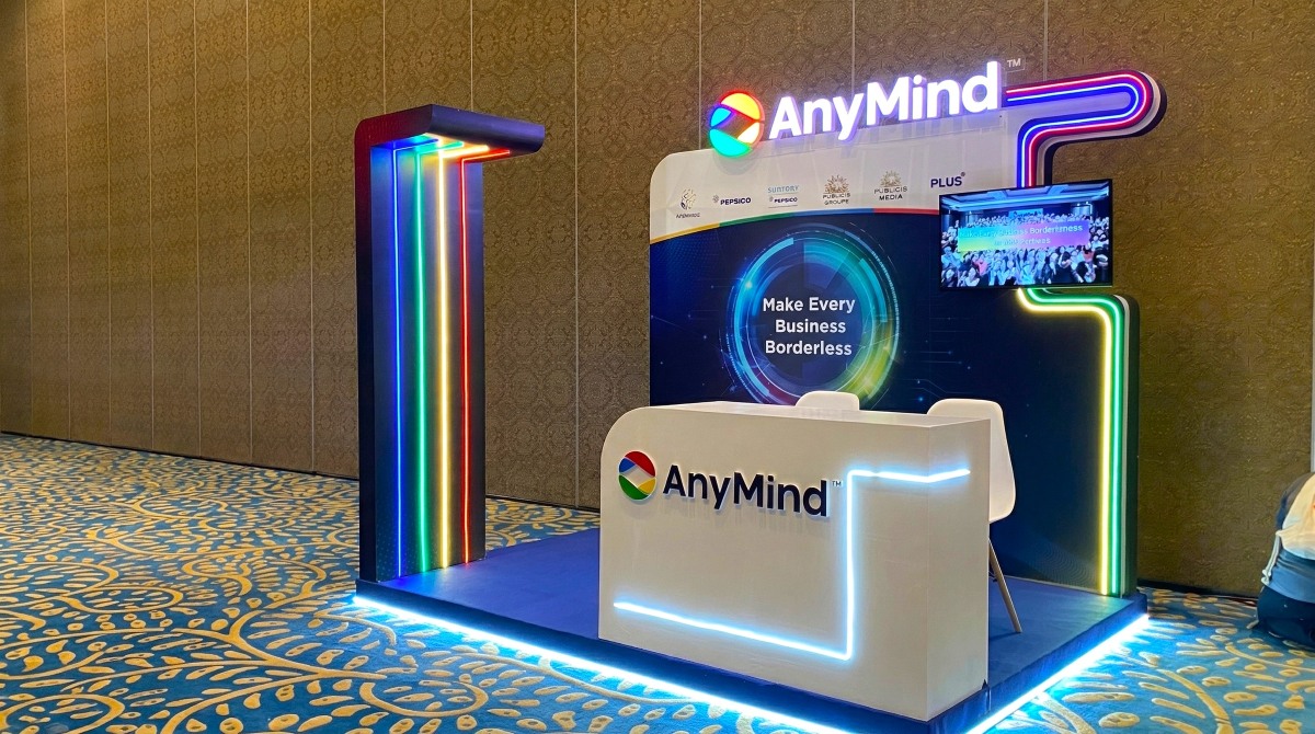 Tòa cảnh booth Anymind trong sự kiện Digital Innovation Day