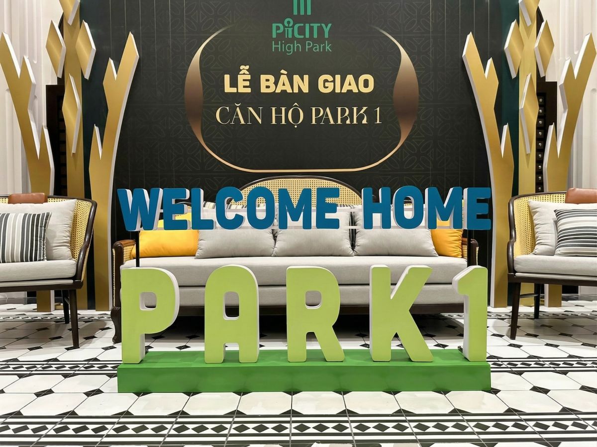 cận cảnh bộ chữ 3d welcome home park 1