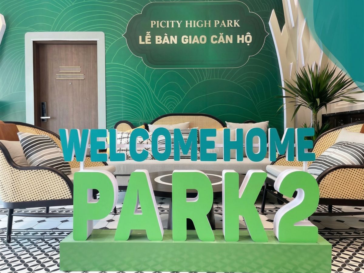 cận cảnh bộ chữ 3D Welcome Home Park 2