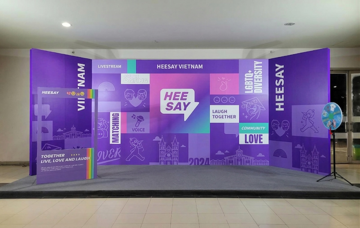 Cận cảnh photobooth của Heesay Việt Nam