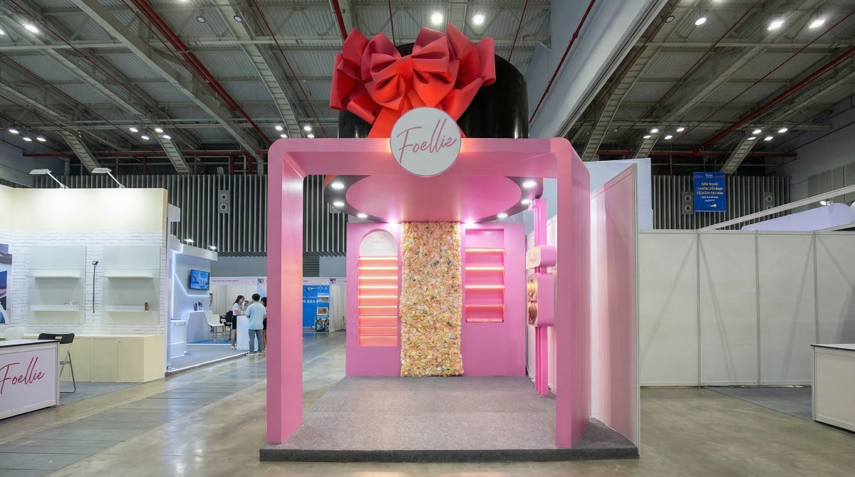 Mặt trước của gian hàng