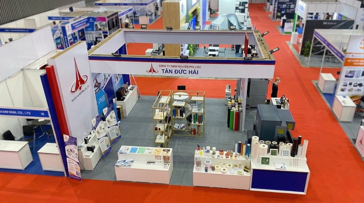 Gian hàng triển lãm Tân Đức Hải nhìn từ trên cao