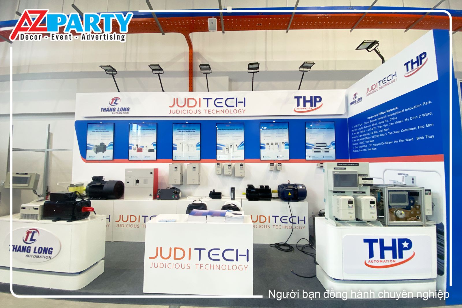 góc chụp chính diện của gian hàng THP Automation 
