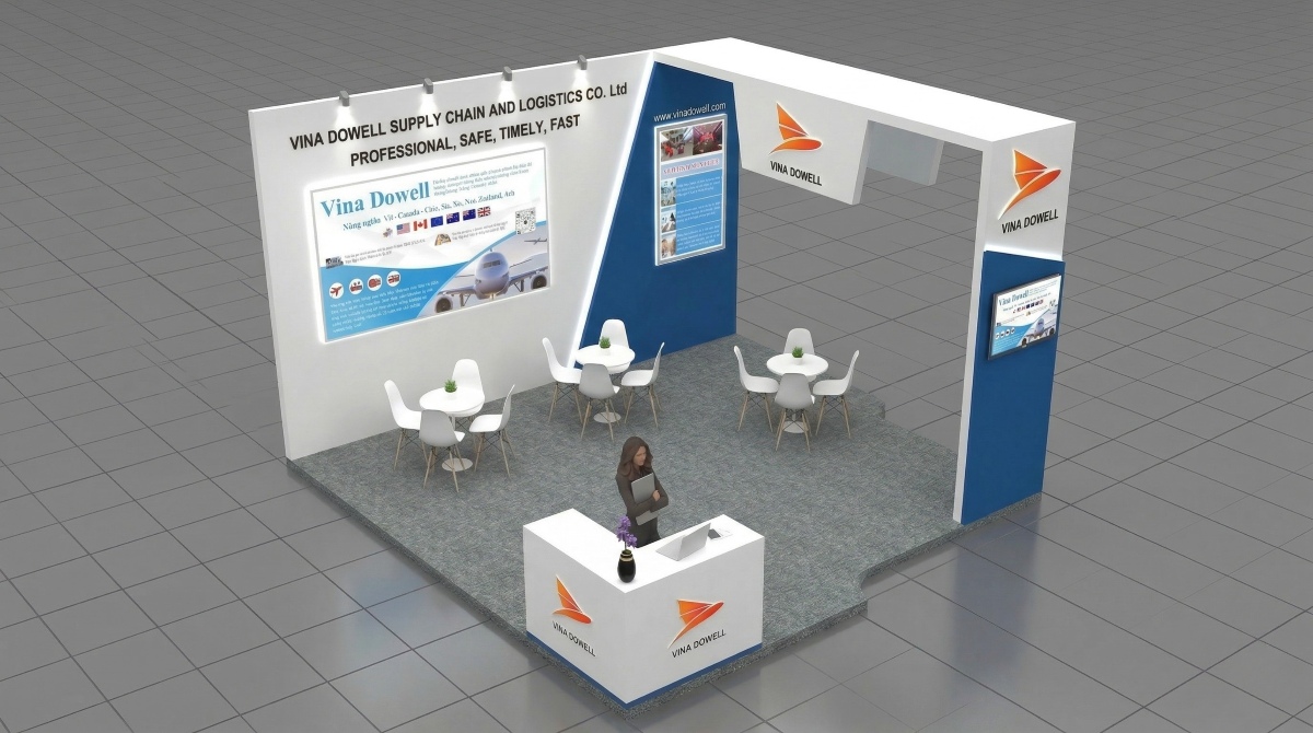 Mẫu thiết kế gian hàng Viana Dowell