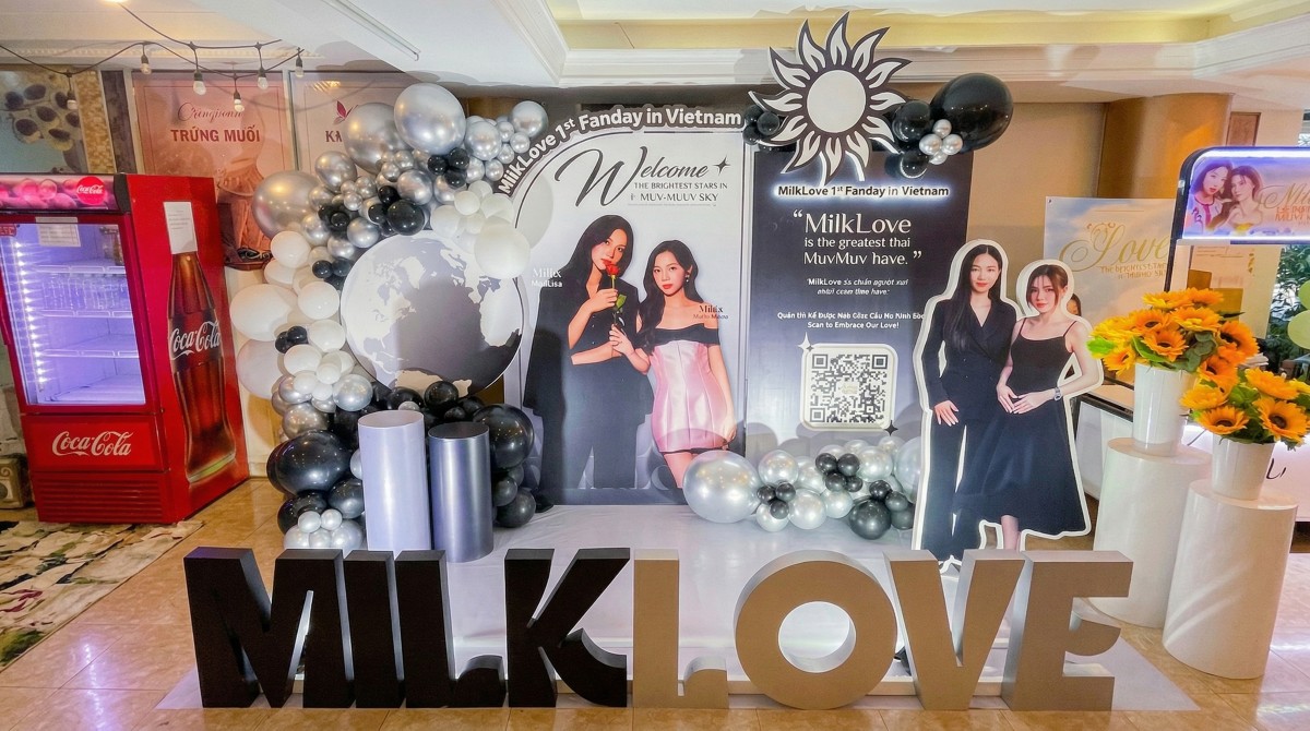 Góc chụp flycam của photobooth fanmeeting Milk & Love 