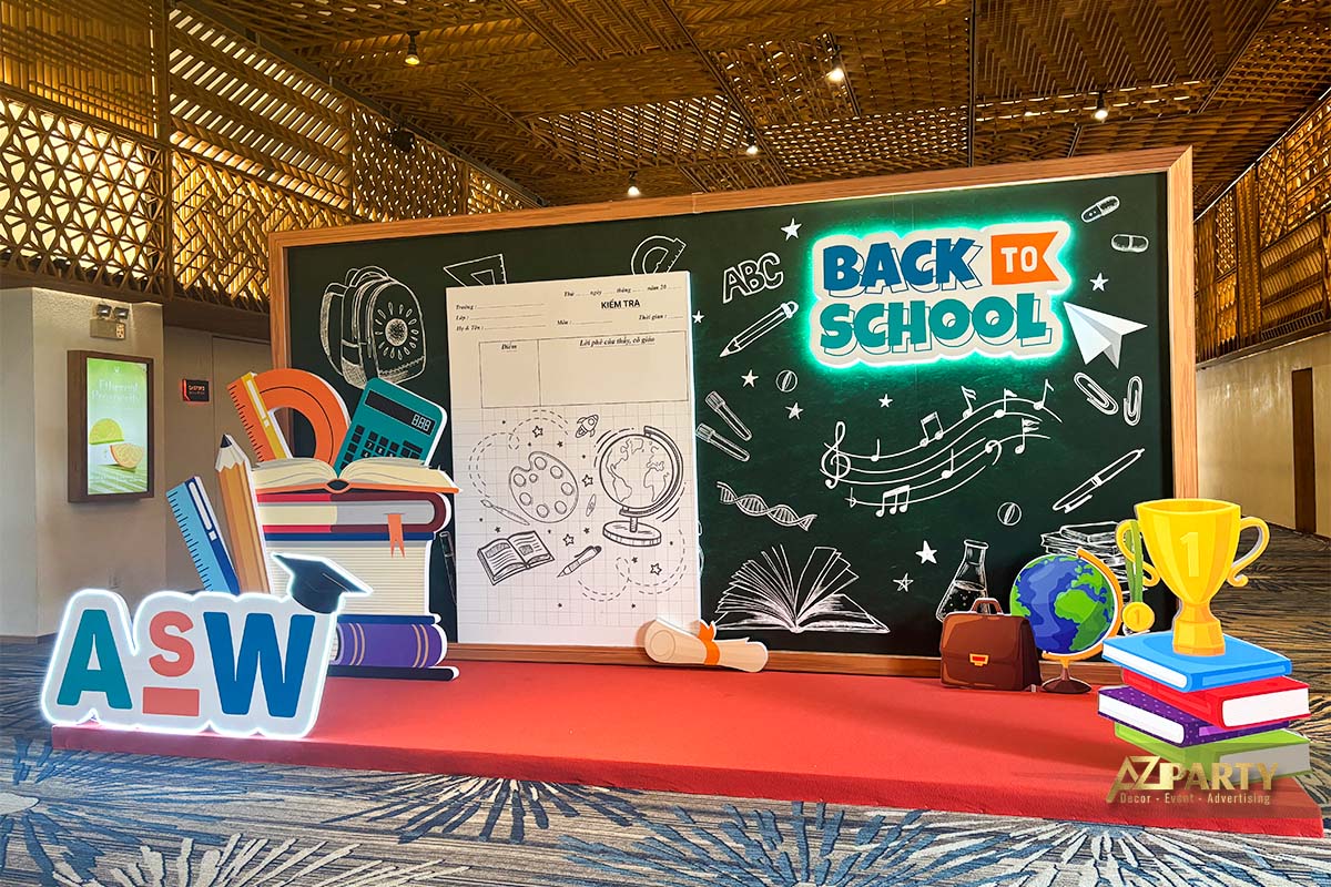 Booth Tất Niên độc đáo chủ đề Back To School tại sự kiện ASW 