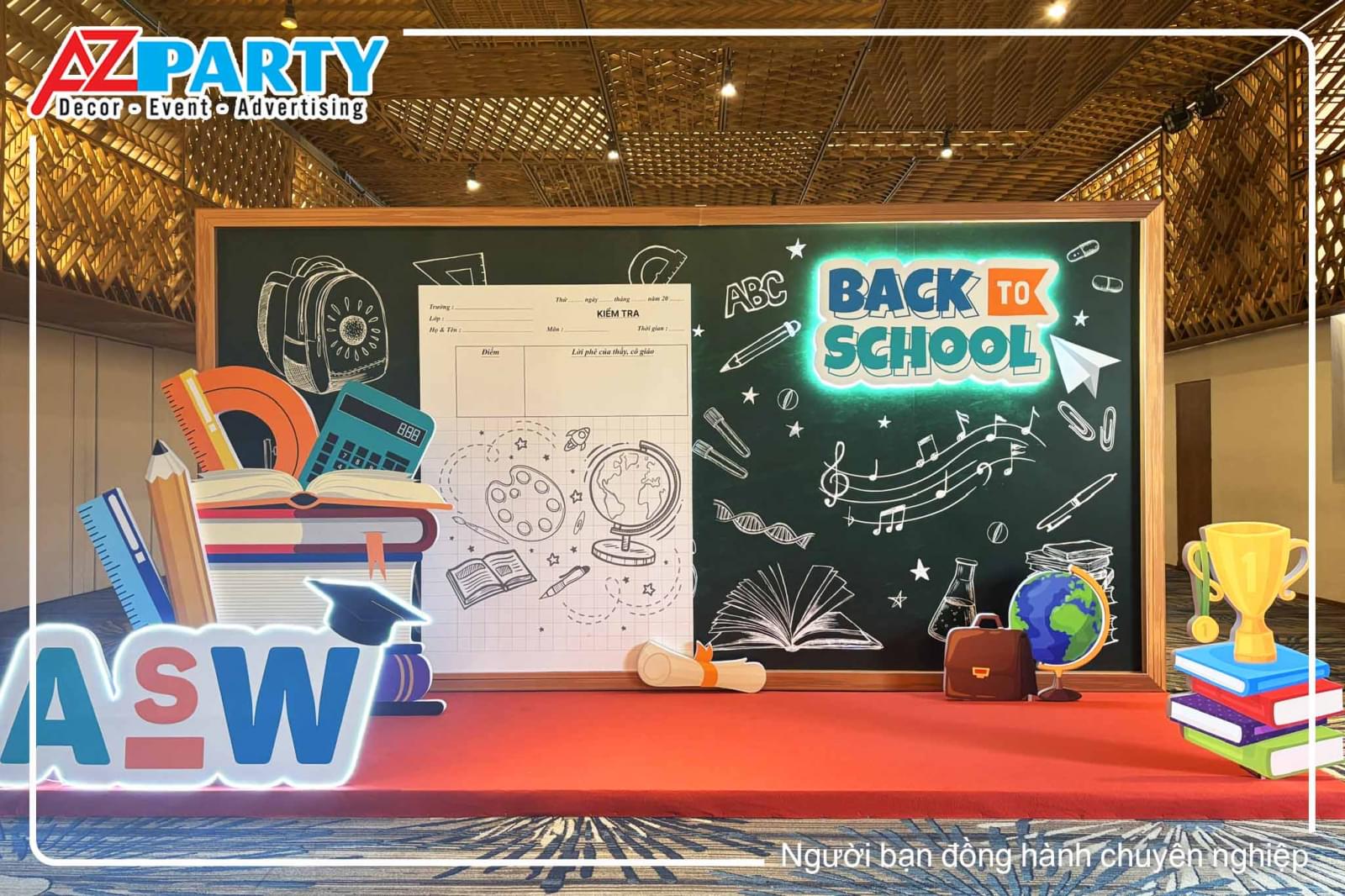 Booth checkin YEP concept Back to school độc lạ sáng tạo 