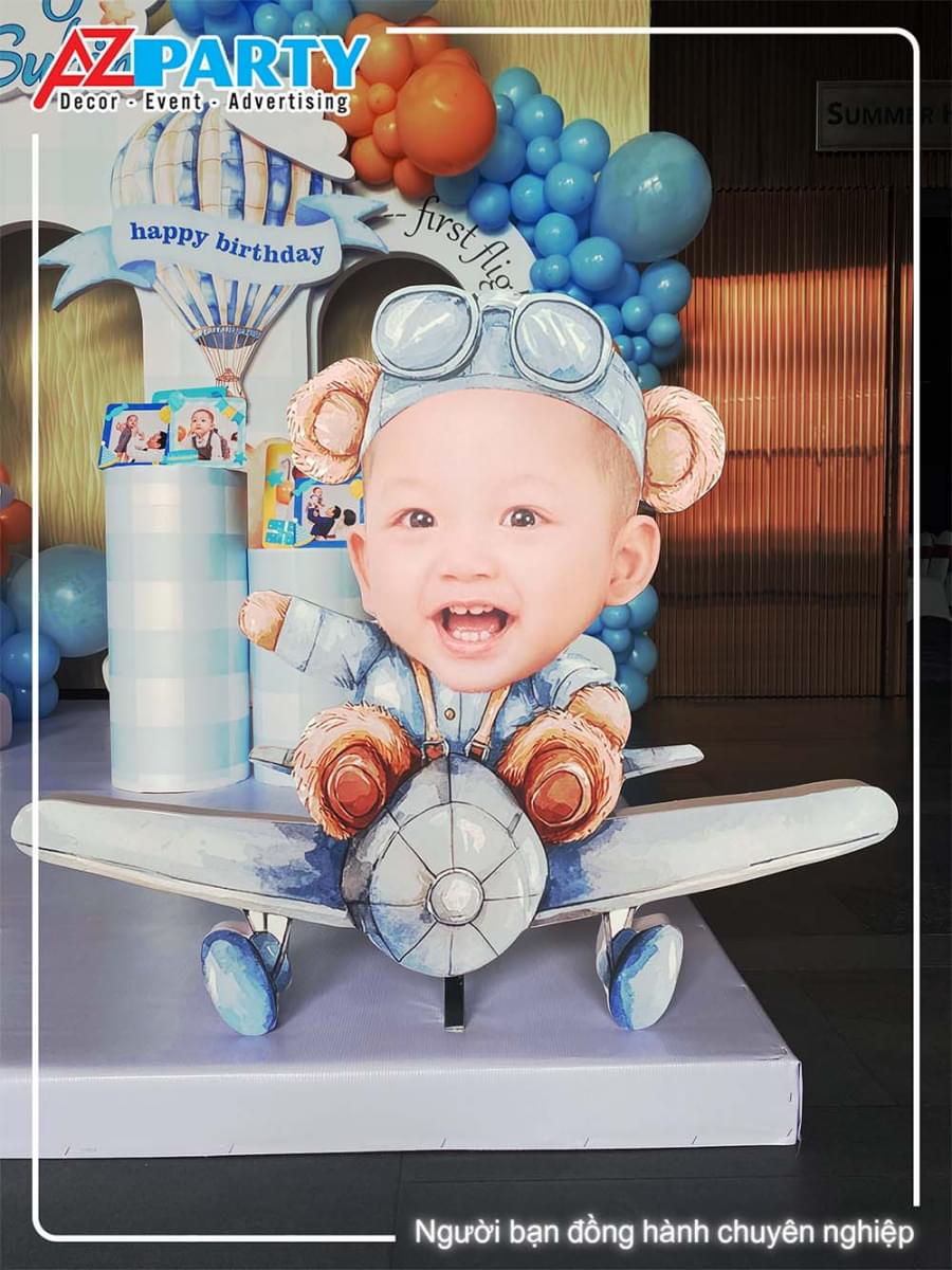 Chibi trong mẫu backdrop sinh nhật sinh nhật 