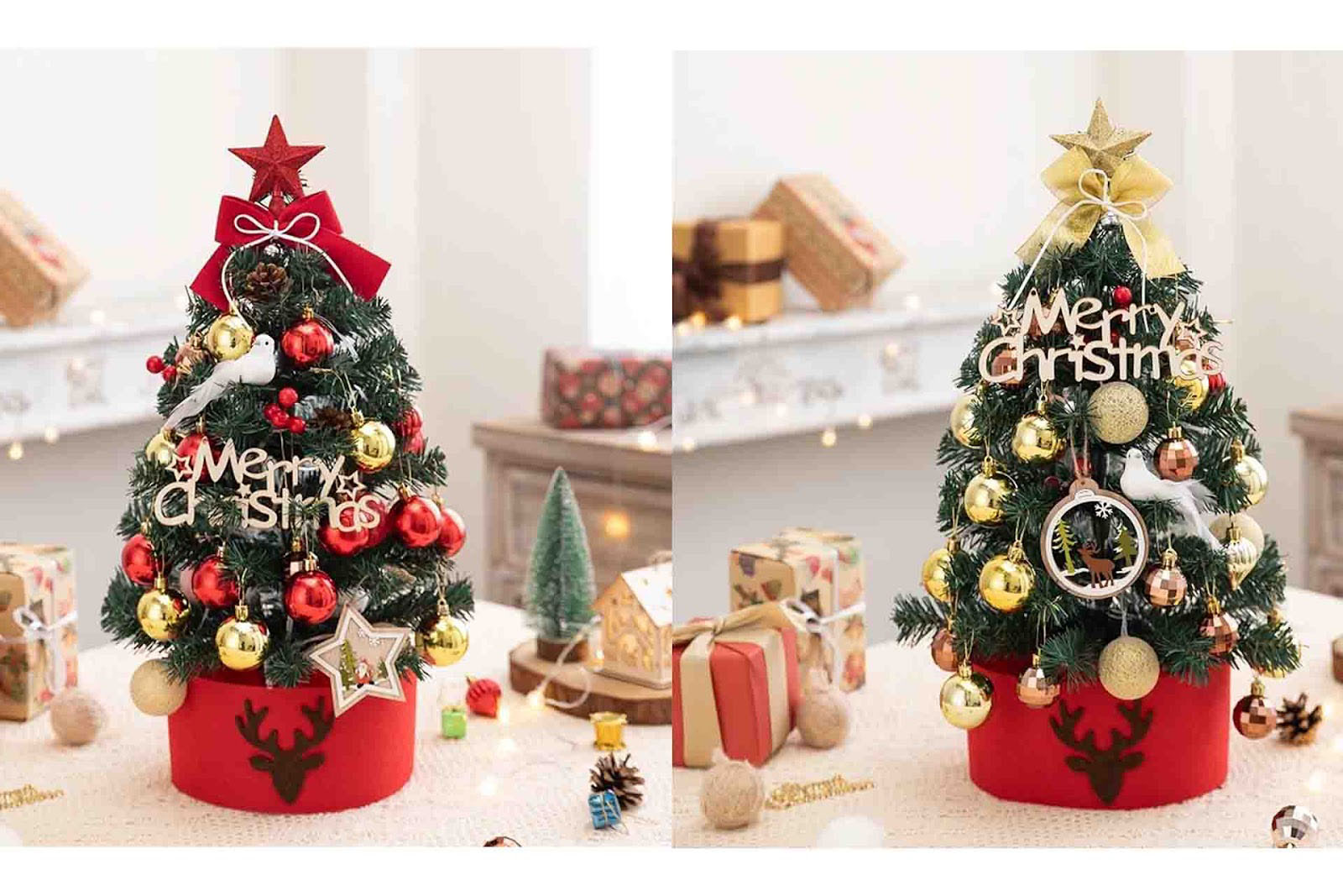 Cây thông mini decor giáng sinh 