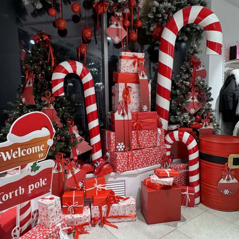 trang trí noel kẹo ngọt 