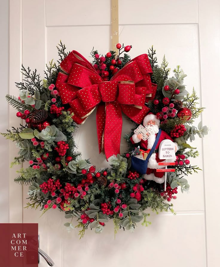 Trang trí vòng nguyệt quế noel 