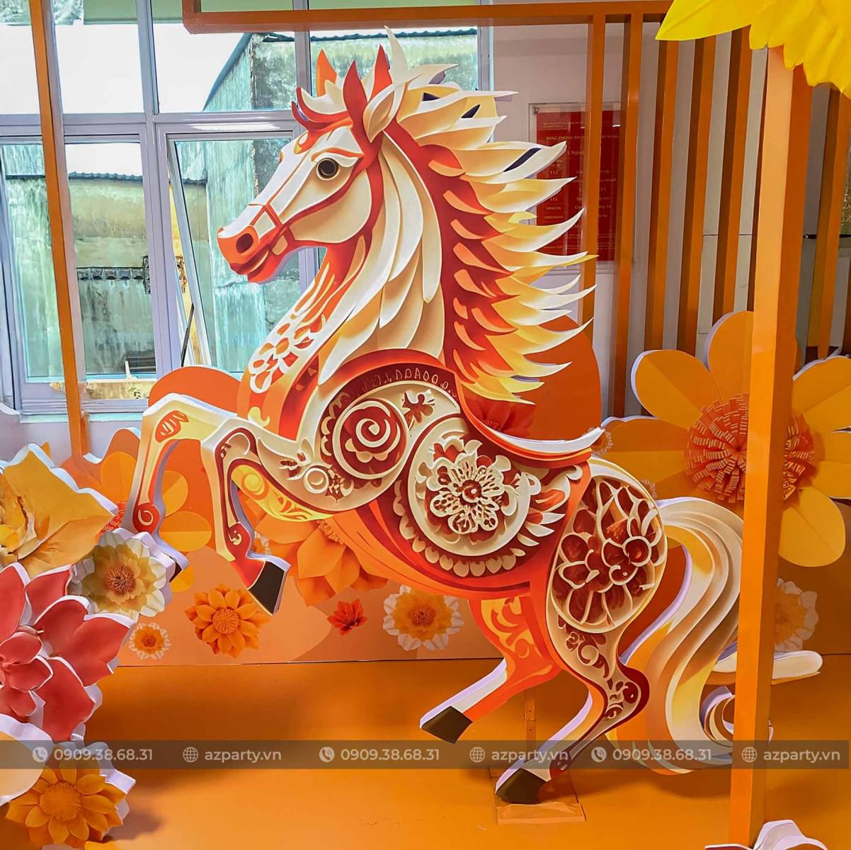 mô hình ngựa formex decor tết 2026