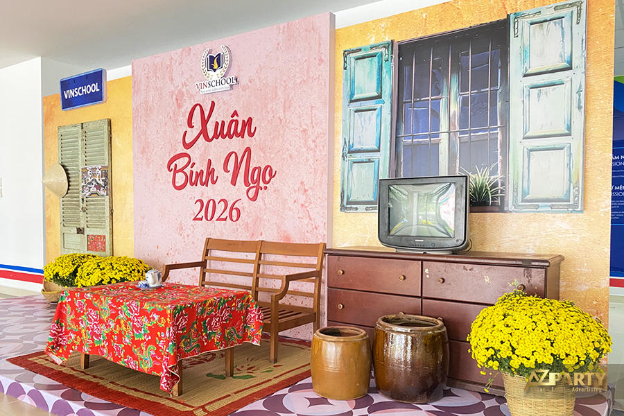 Tiểu cảnh tết xưa đẹp với không gian nhà xưa