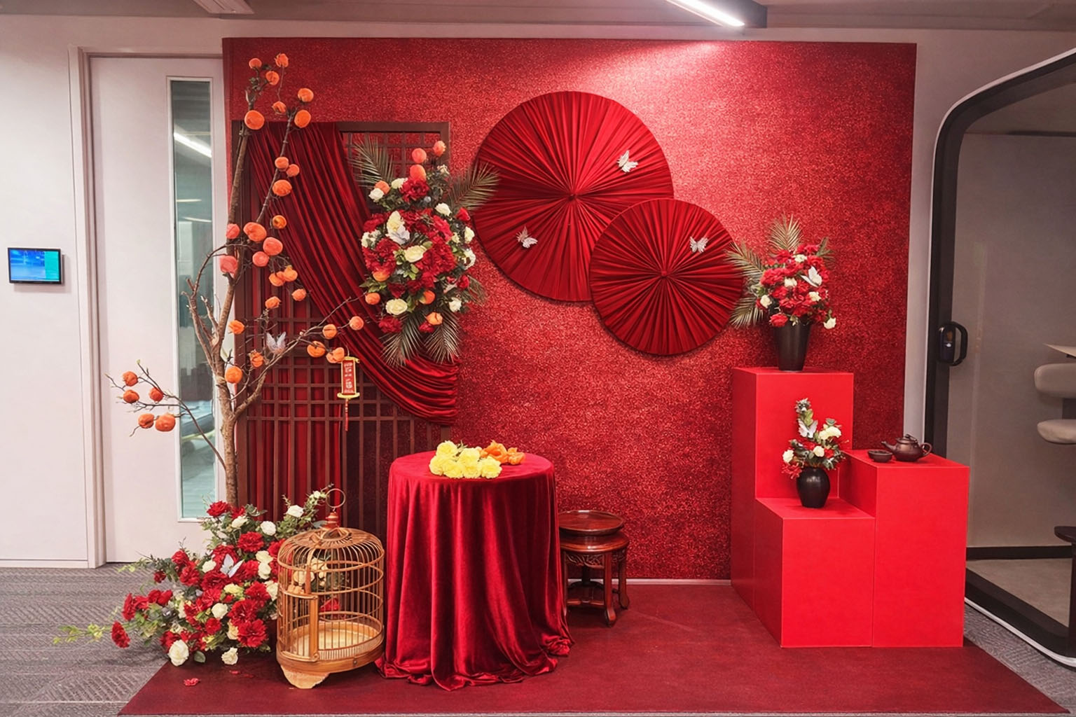 Tiểu cảnh Tết thanh lịch, nhẹ nhàng