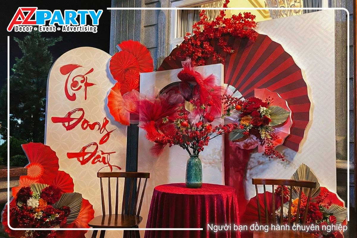 cận cảnh tiểu cảnh tết 